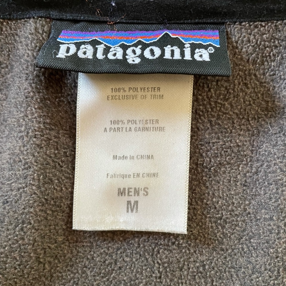 Patagonia tan full zip jacket size M